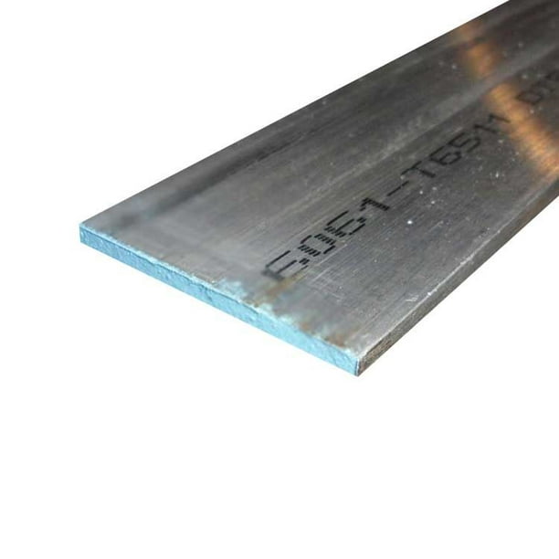 Alloy 6061-T6511 Aluminum Flat Rectangular Bar 1/2 x 3/4 x 90 